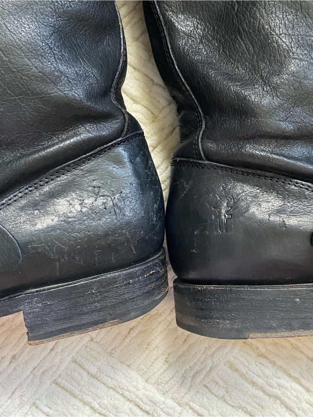 Frye Vintage Veronica Moto Engineer Harness Boots 8.5 Black - Picture 6 of 16